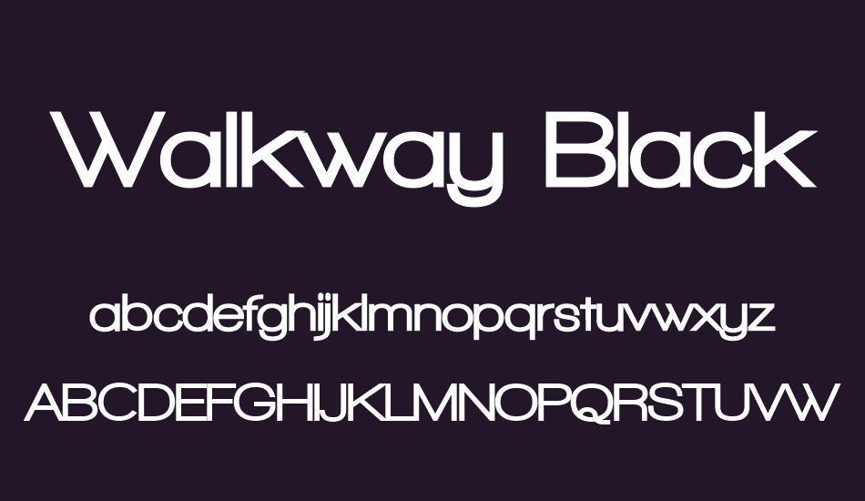walkway-black font