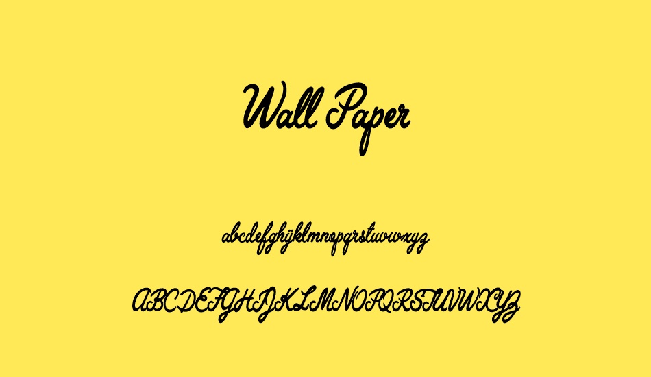 wall-paper-personal-use font