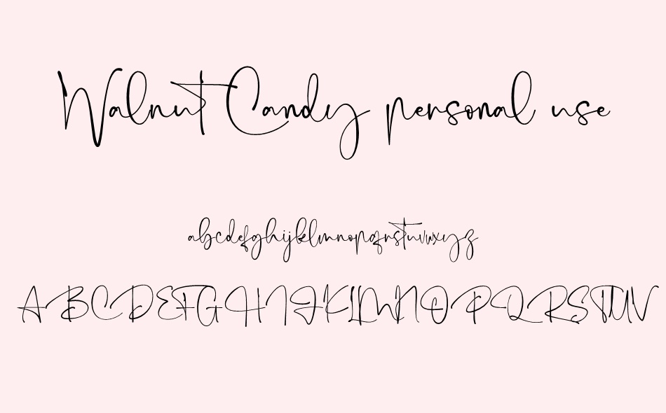 Walnut Candy font