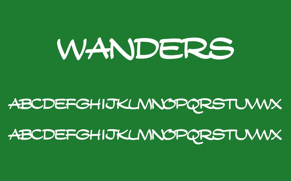 Wanders font