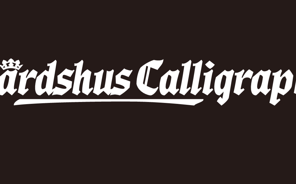 Wardshus Calligraphy font big