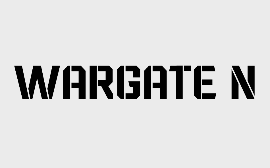 Wargate font big