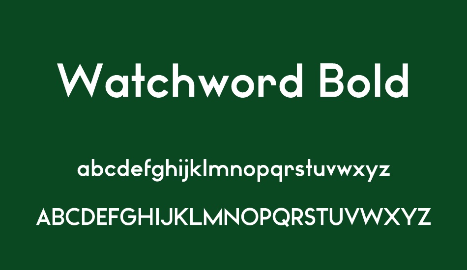 watchword-bold-demo font