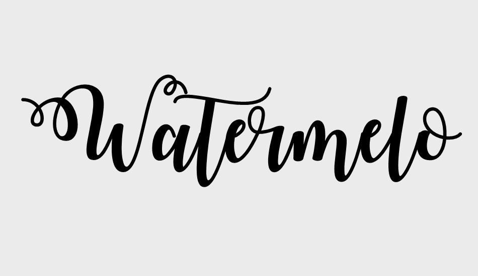 watermelon-script-demo font big