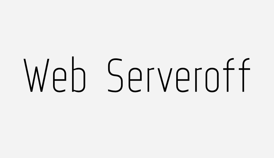 web-serveroff font big