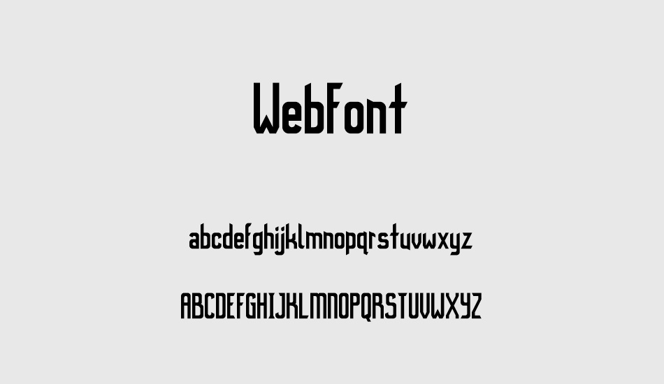 webfont font
