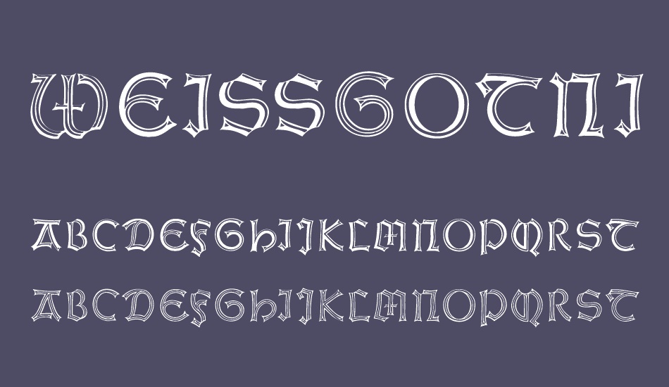 weissgotnitials font