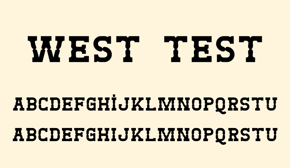 west-test font