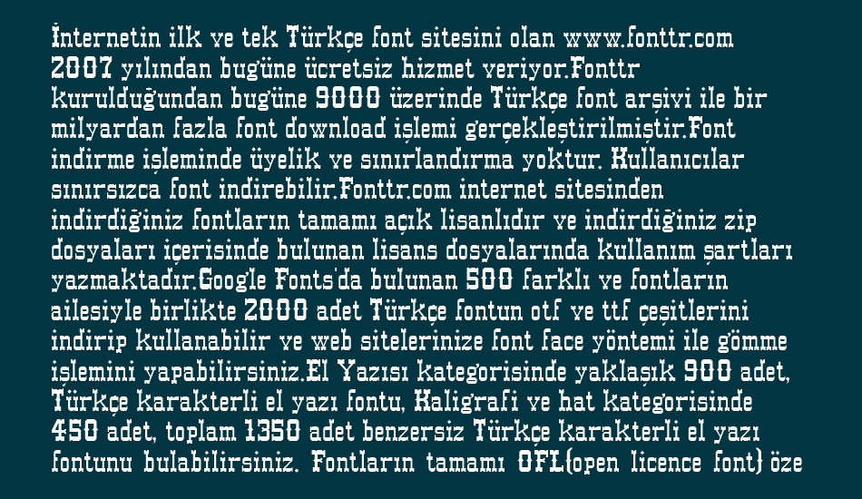 western font 1