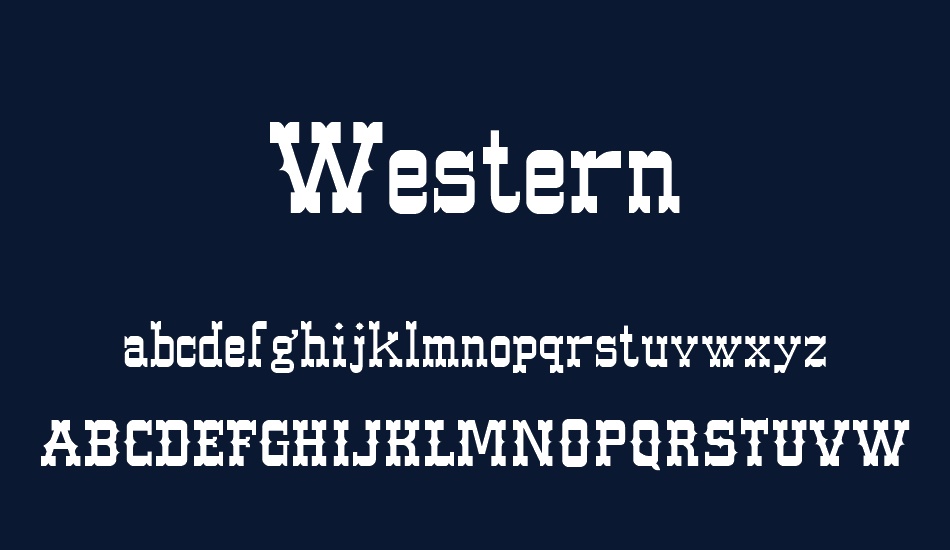 western font