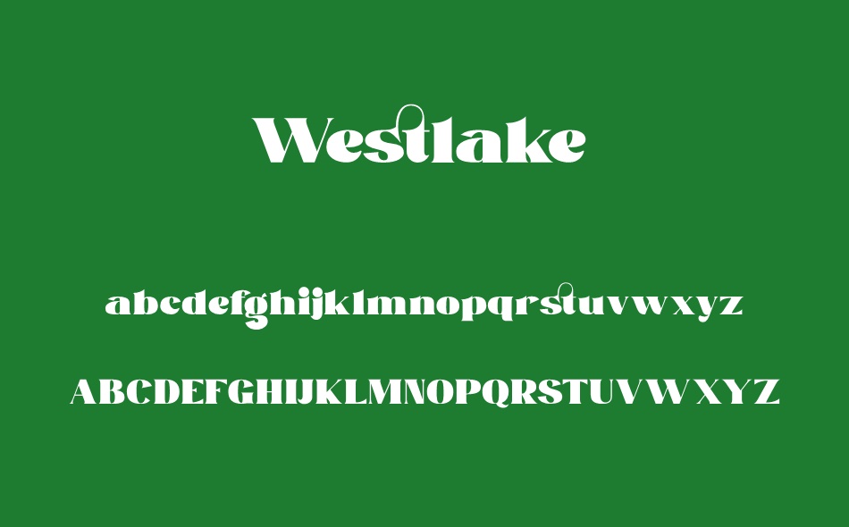 Westlake font