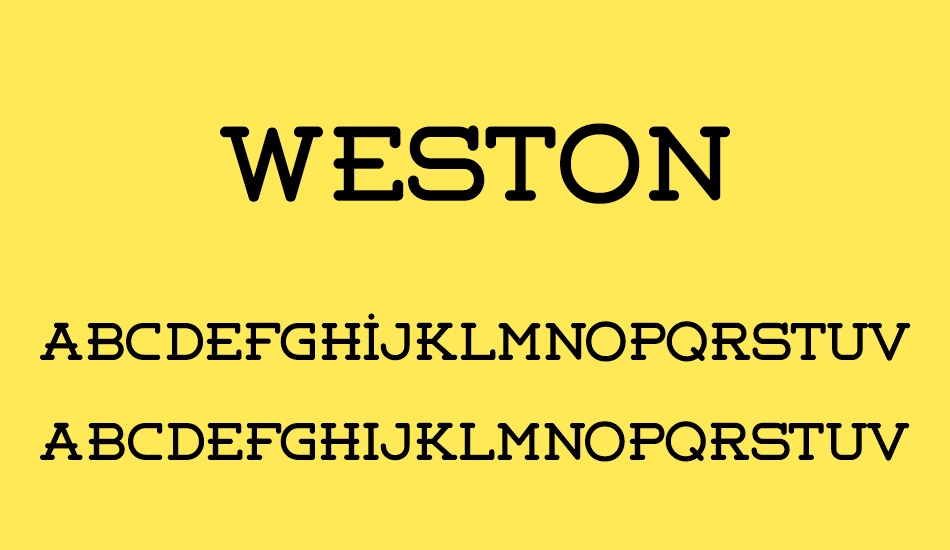 weston font