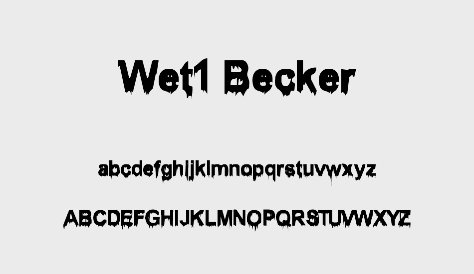 wet1-becker font