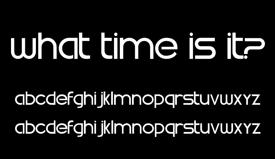 what-time-is-it- font
