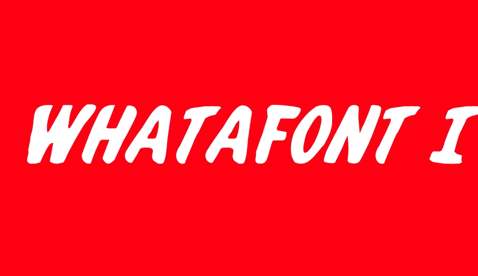 whatafont-ıtalic font big