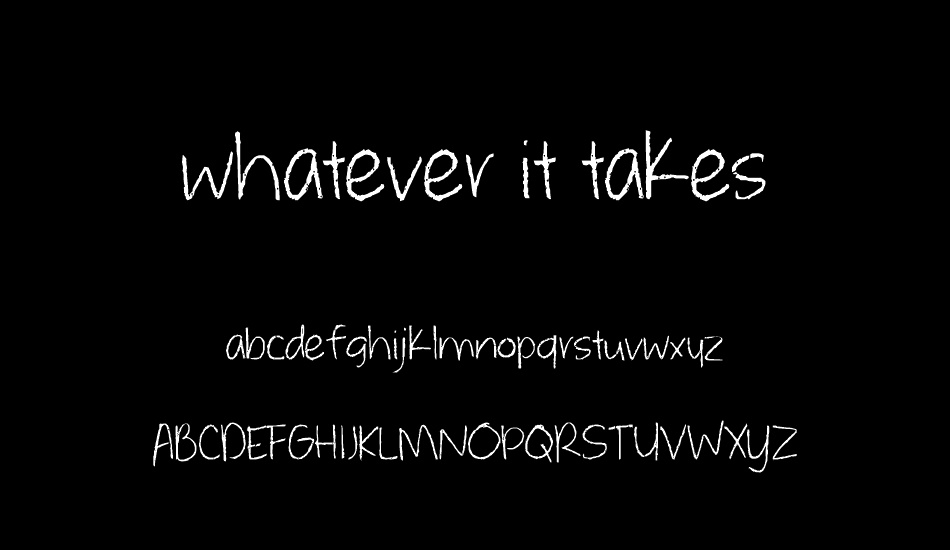 whatever-it-takes font