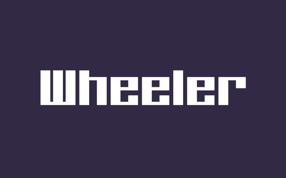 Wheeler font big