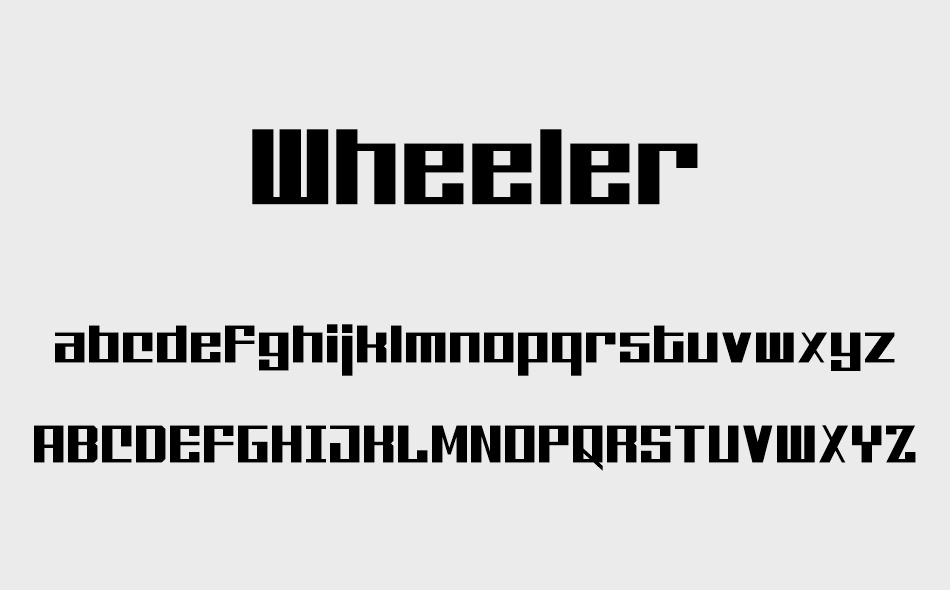 Wheeler font