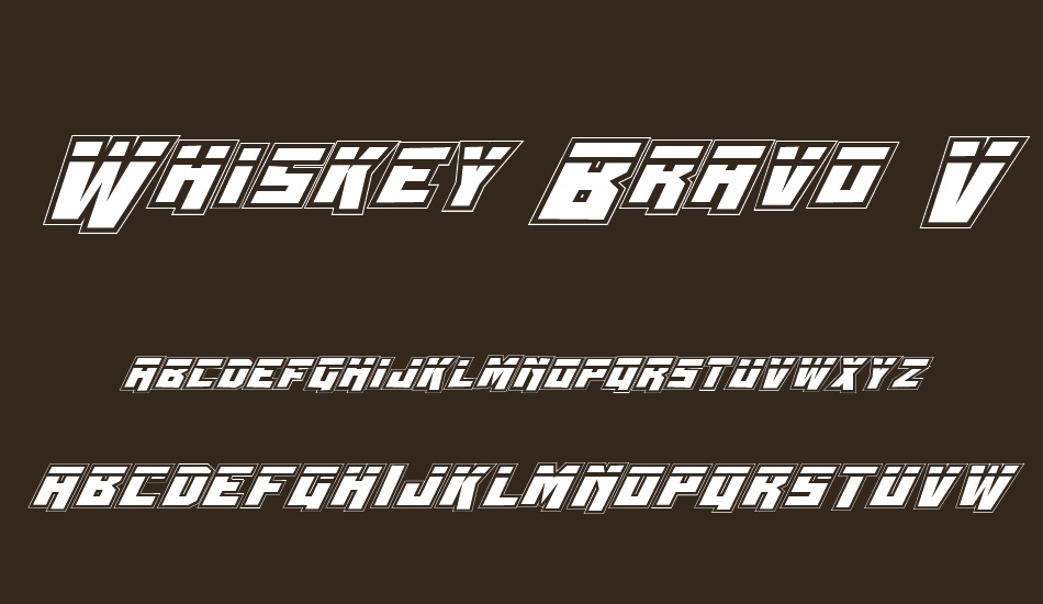 whiskey-bravo-victor-laspro font