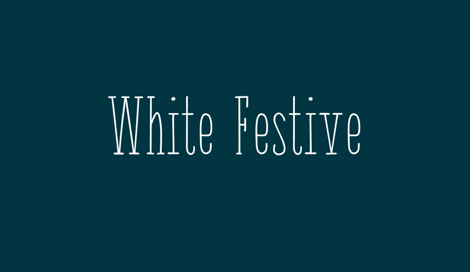white-festive-demo font big
