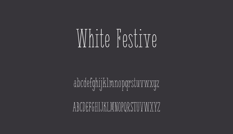 white-festive-demo font