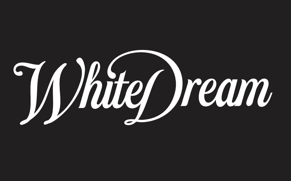 White Dream font big
