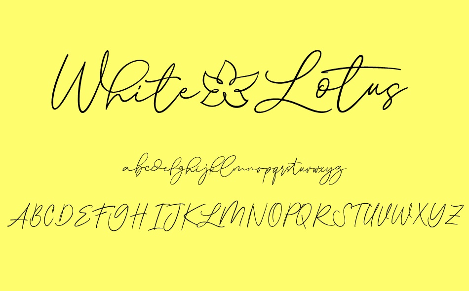 White Lotus font