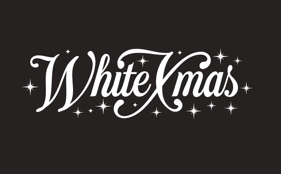 White Xmas font big