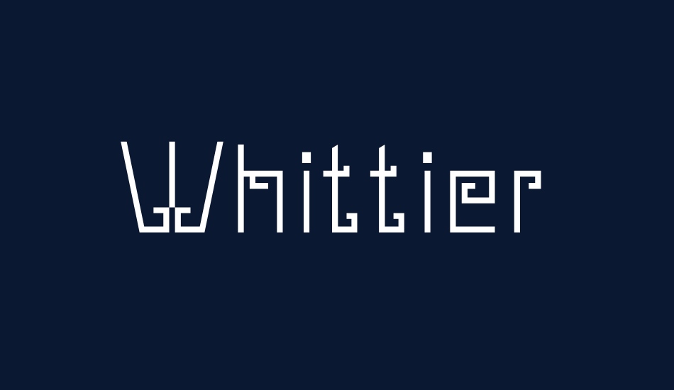 whittier font big