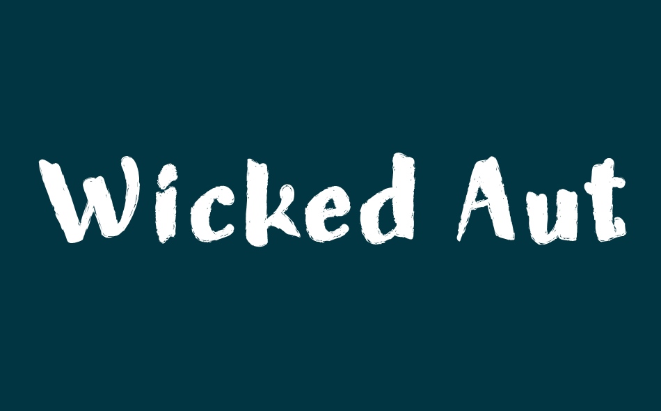 Wicked Autumn font big