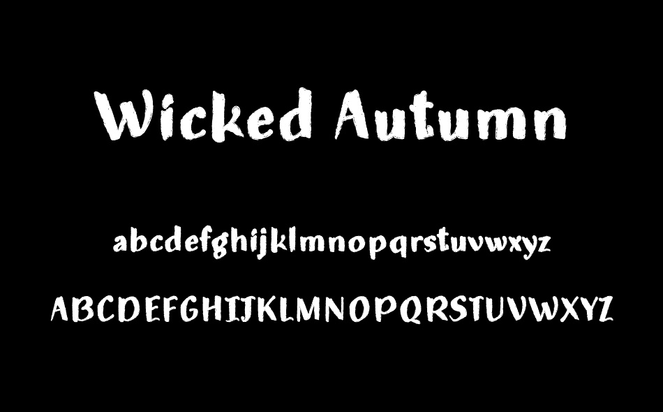 Wicked Autumn font
