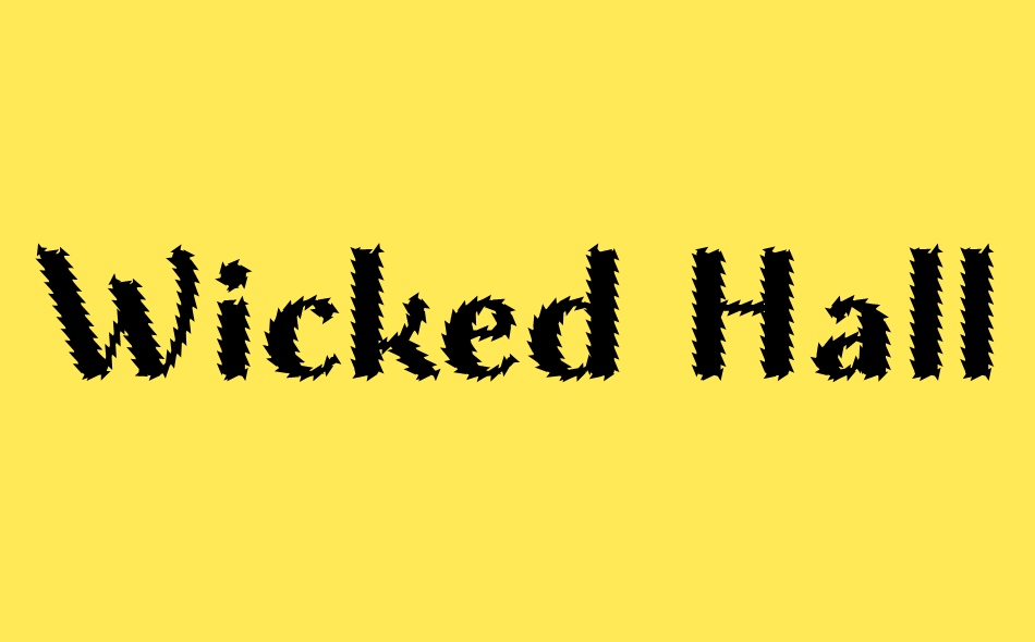 Wicked Halloween font big