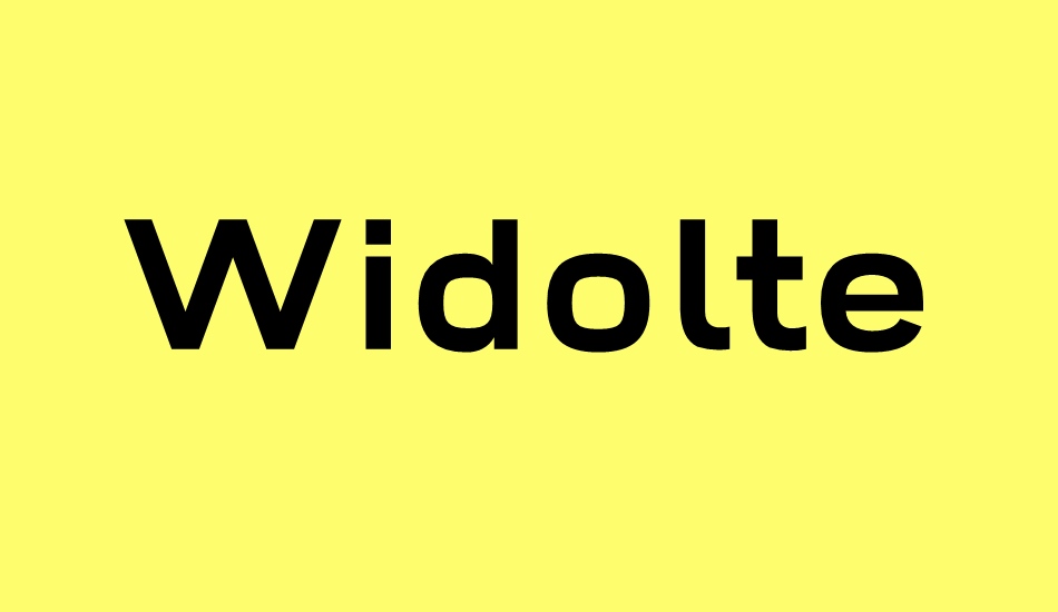 widolte-bold-demo font big