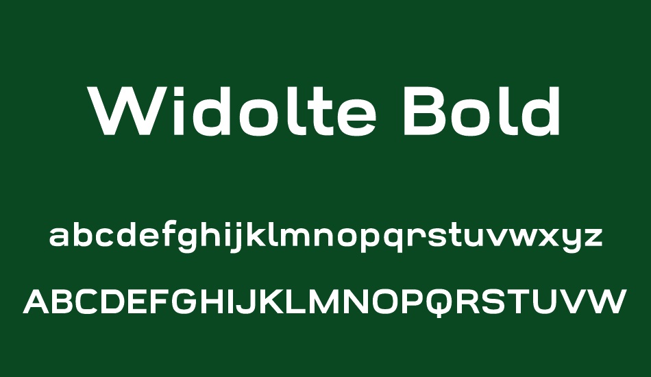 widolte-bold-demo font