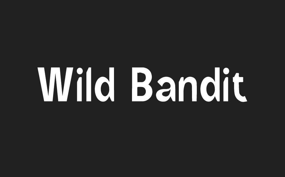 Wild Bandit font big