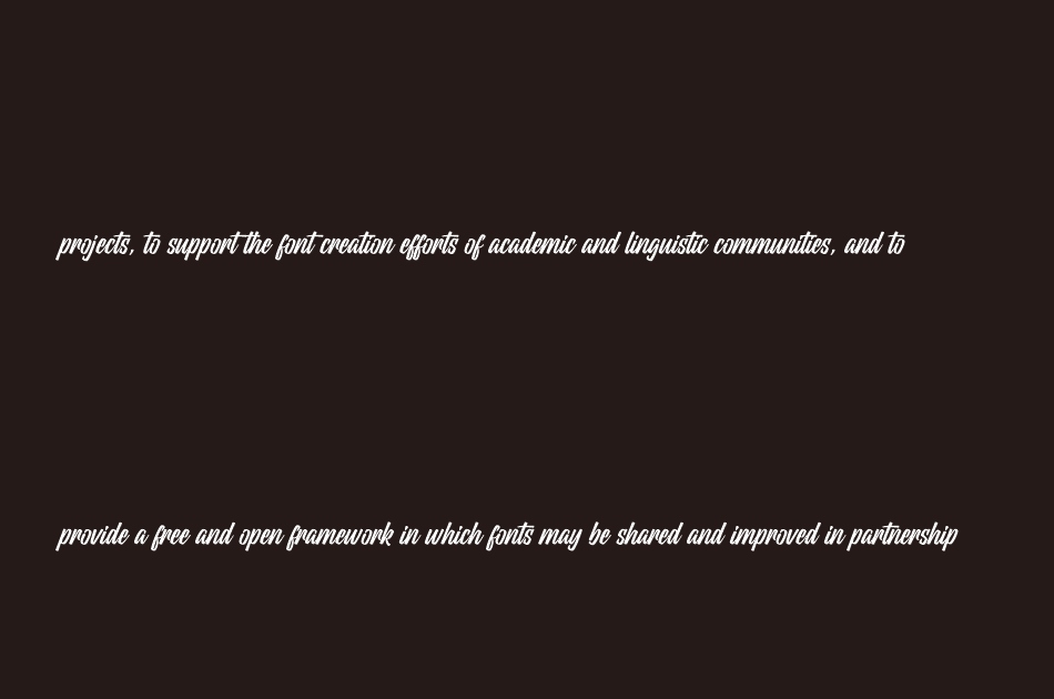 Wildline font 1