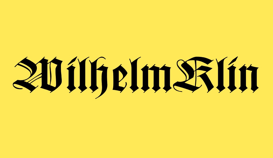 wilhelmklingsporgotisch-wd font big