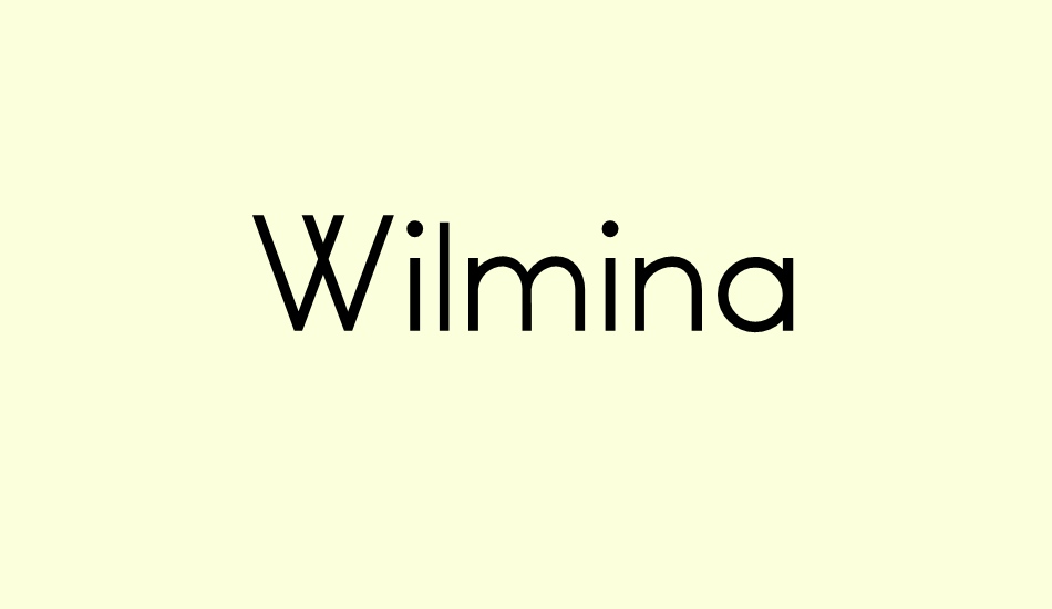 wilmina font big