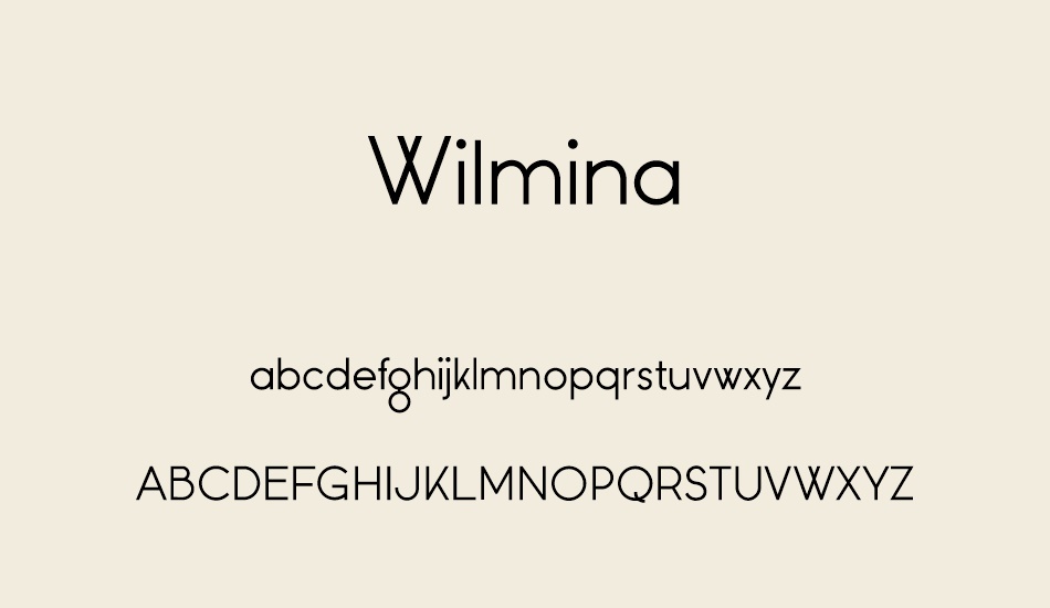 wilmina font