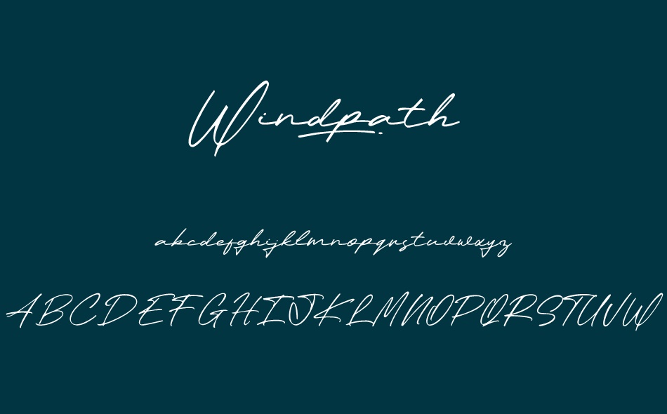 Windpath font