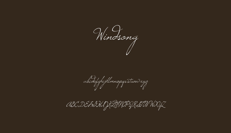 windsong font