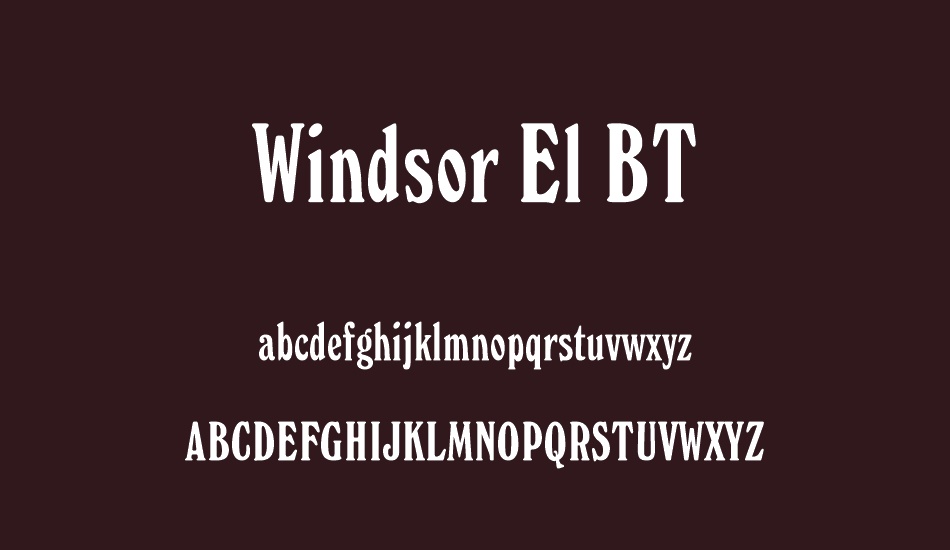 windsor-el-bt font