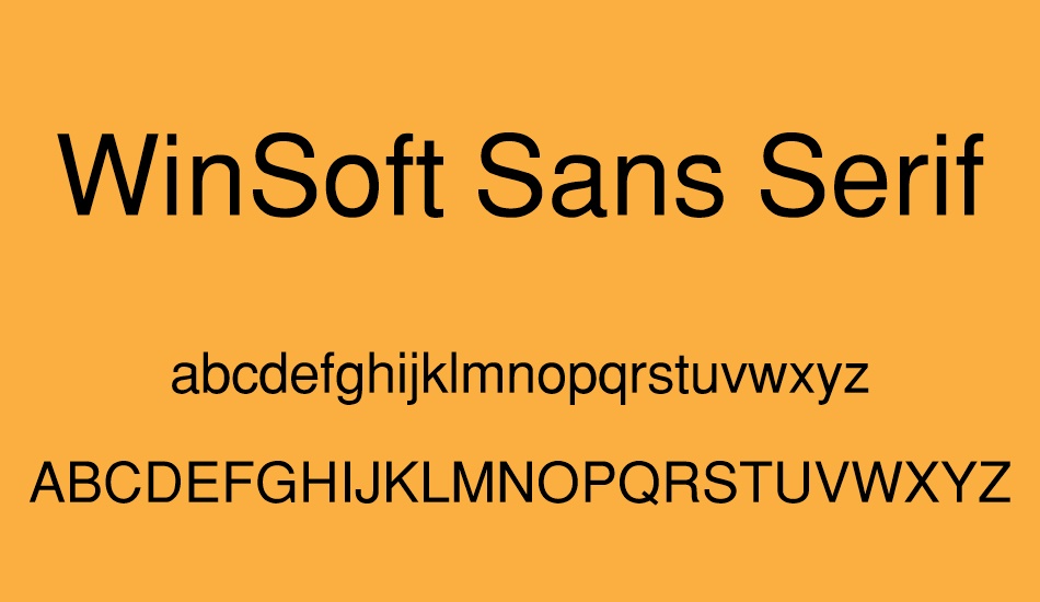 winsoft-sans-serif font