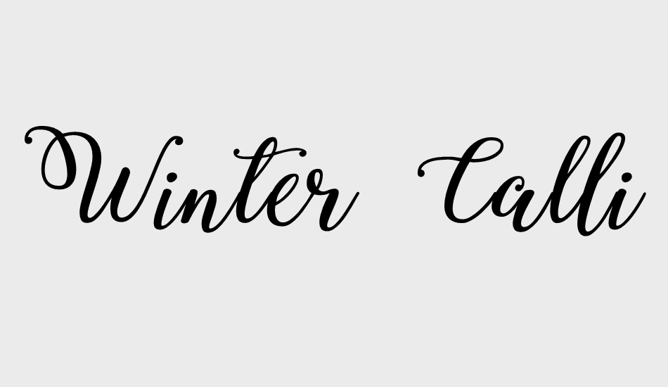 winter-calligraphy font big