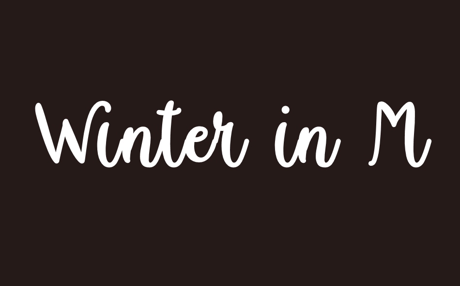 Winter in March font big