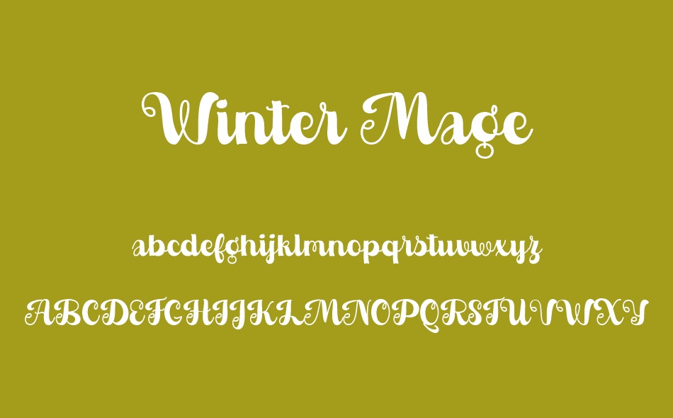 Winter Mage font