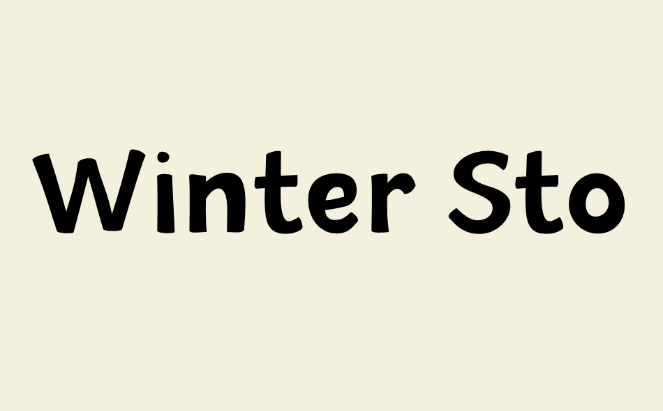 Winter Storm font big