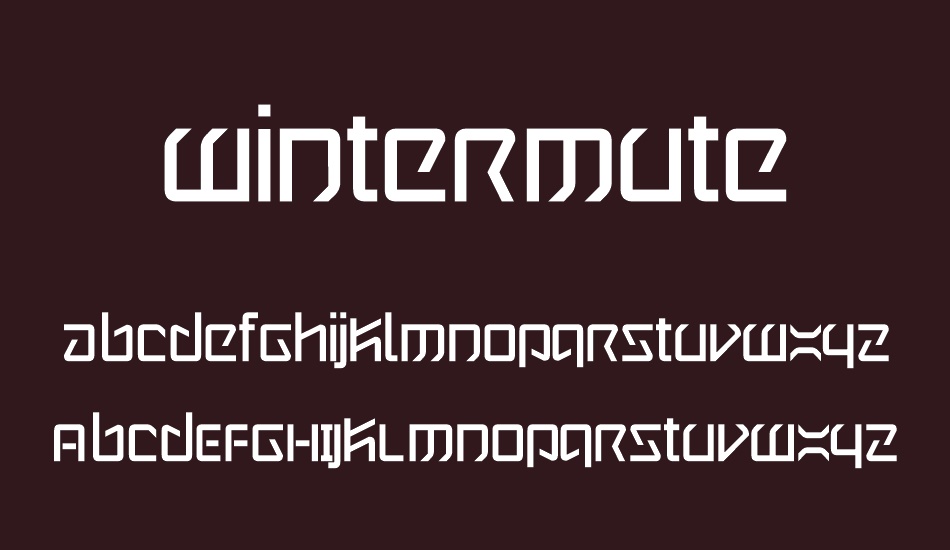 wintermute font