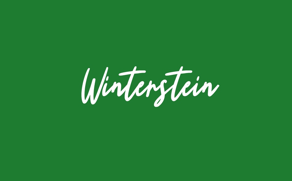 Winterstein font big