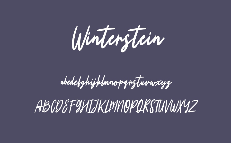 Winterstein font